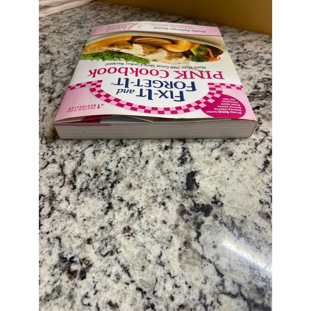 Fix-It and Forget-It Pink Cookbook Slow Cooker Recipes Avon Breast Cancer 2012